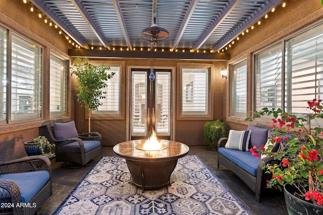 view of sunroom / solarium