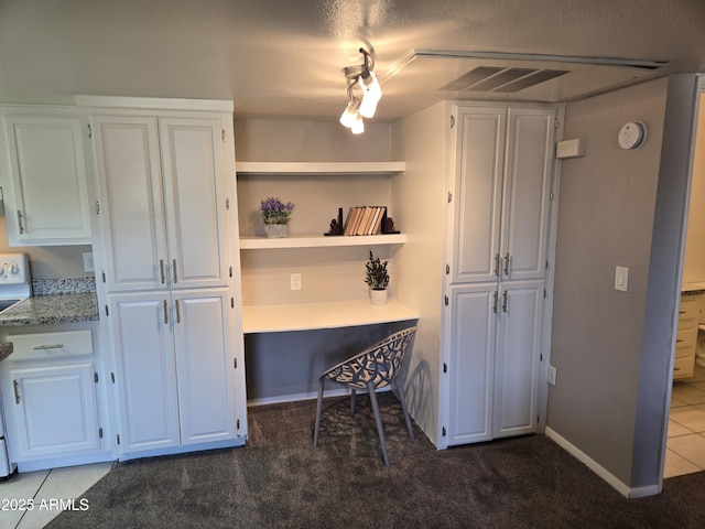 461 W Holmes Ave Unit 360, Mesa, AZ 85210 - office area featuring light carpet, baseboards, and light tile patterned floors