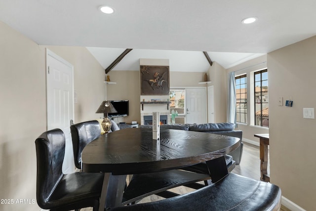 dining room featuring hardwood / wood-style flooring