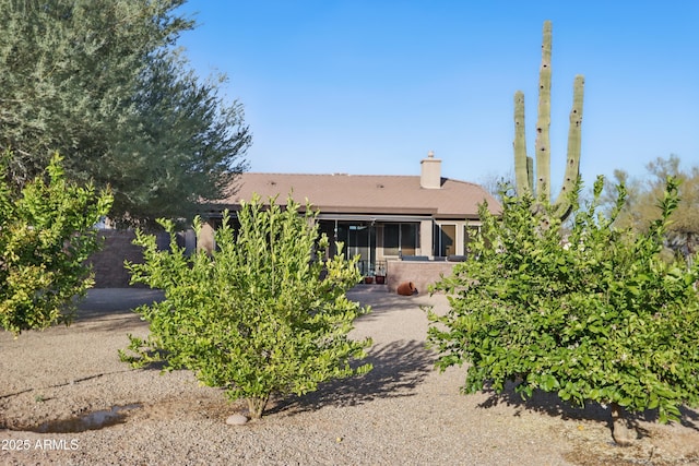 19023 E Buckskin Ct, Rio Verde, AZ 85263 - back of property featuring a chimney