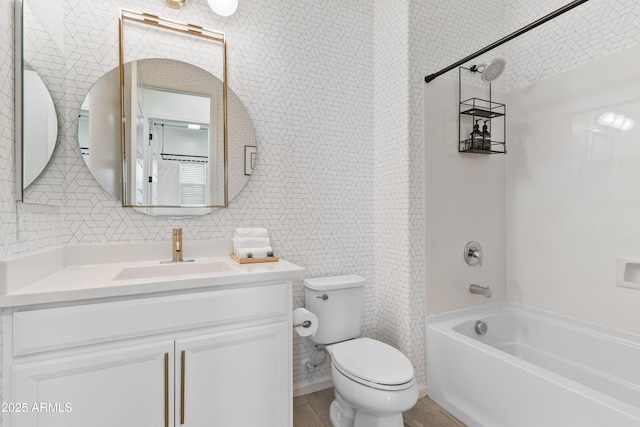 1492 W Bruce Ave, Gilbert, AZ 85233 - full bath with shower / tub combo, vanity, and tile walls