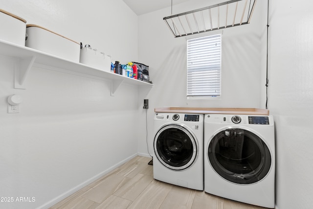 1492 W Bruce Ave, Gilbert, AZ 85233 - laundry area with separate washer and dryer and baseboards