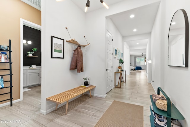 1492 W Bruce Ave, Gilbert, AZ 85233 - hall with recessed lighting and baseboards