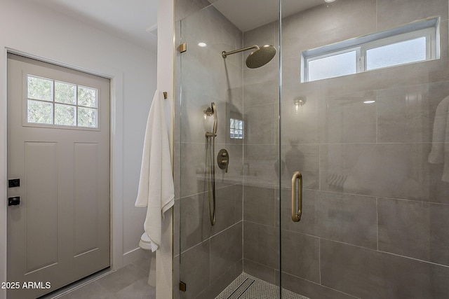 5028 W Shangri La Rd, Glendale, AZ 85304 - bathroom with a shower stall and tile patterned floors
