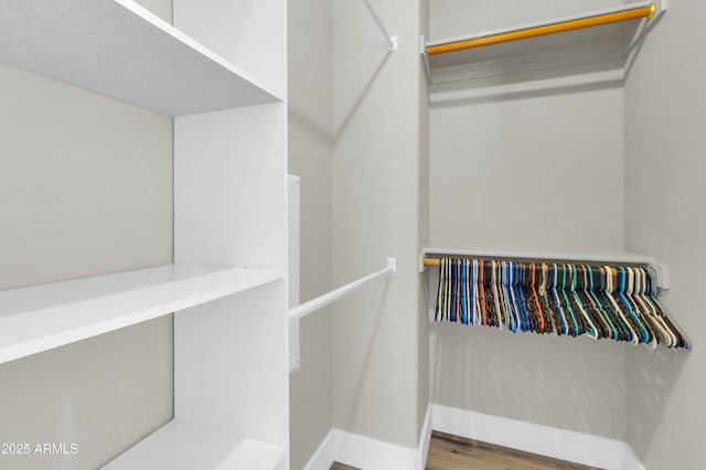 1350 S Greenfield Rd Unit 1166, Mesa, AZ 85206 - walk in closet featuring wood finished floors