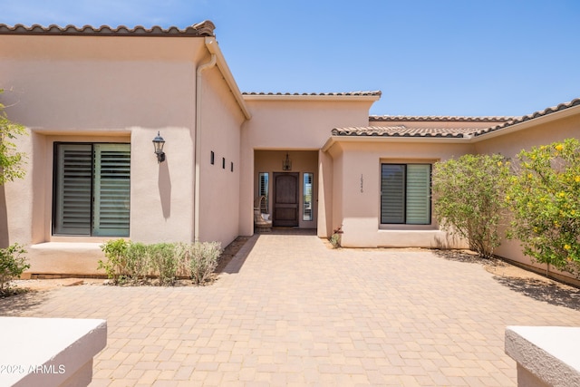 16246 E Gamble Ln, Scottsdale, AZ 85262 - entrance to property with stucco siding and a patio