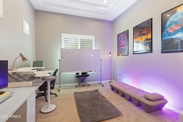 16246 E Gamble Ln, Scottsdale, AZ 85262 - home office featuring light colored carpet