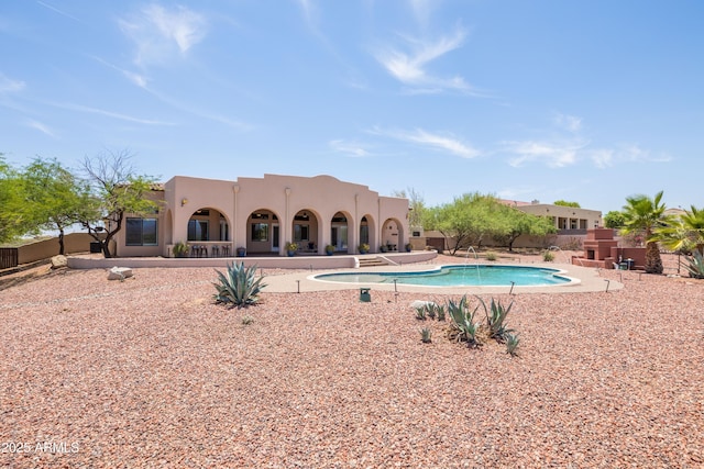 16246 E Gamble Ln, Scottsdale, AZ 85262 - view of swimming pool with a patio area