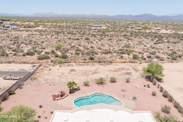 16246 E Gamble Ln, Scottsdale, AZ 85262 - aerial view of a desert landscape and mountains
