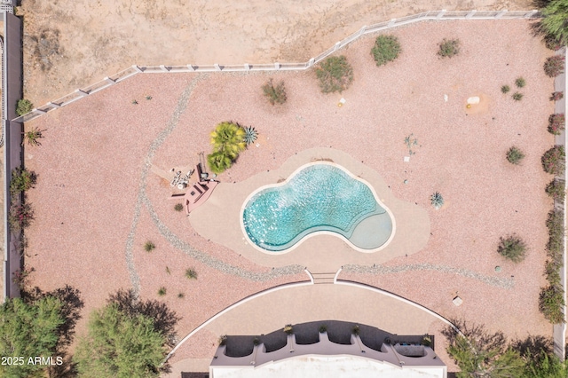 16246 E Gamble Ln, Scottsdale, AZ 85262 - drone / aerial view of a pool area