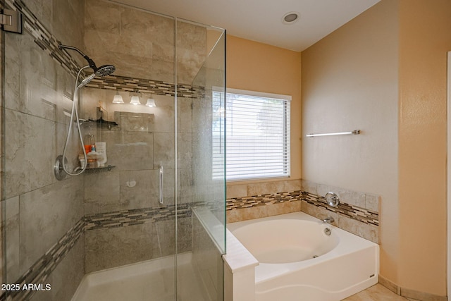 6640 W Honeysuckle Dr, Phoenix, AZ 85083 - bathroom with shower with separate bathtub