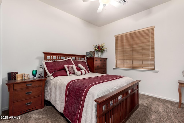 800 W Sycamore Ct, Litchfield Park, AZ 85340 - carpeted bedroom featuring baseboards and ceiling fan