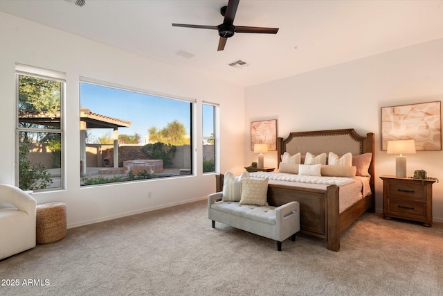 11193 N 121st Way, Scottsdale, AZ 85259 - bedroom with carpet flooring, multiple windows, and a ceiling fan