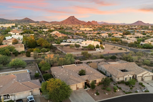11193 N 121st Way, Scottsdale, AZ 85259 - aerial perspective of suburban area with a mountain backdrop