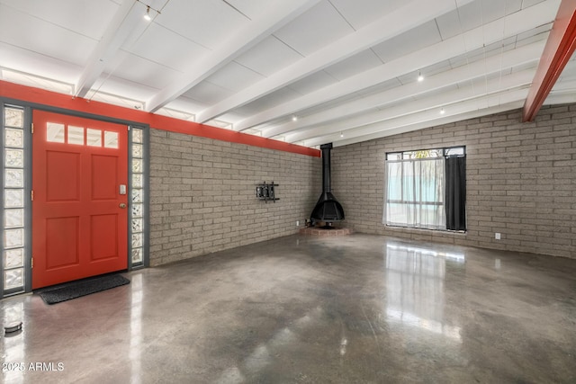 5739 N 11th St, Phoenix, AZ 85014 - garage featuring a wood stove