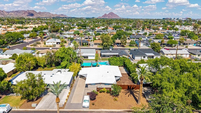 5739 N 11th St, Phoenix, AZ 85014 - aerial view of residential area with a mountainous background