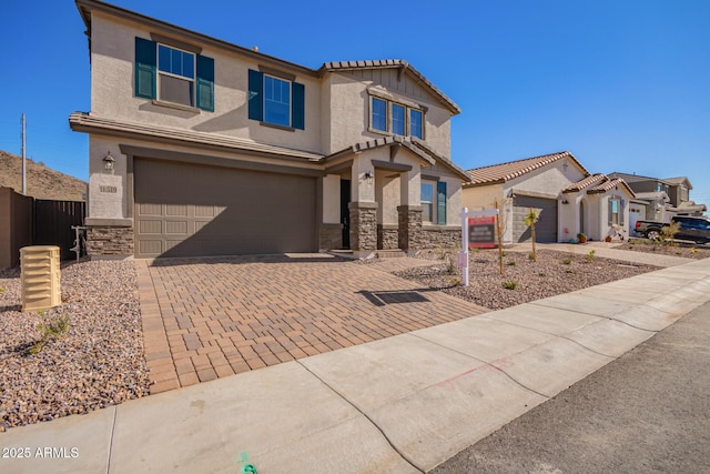 view of front of house featuring a garage