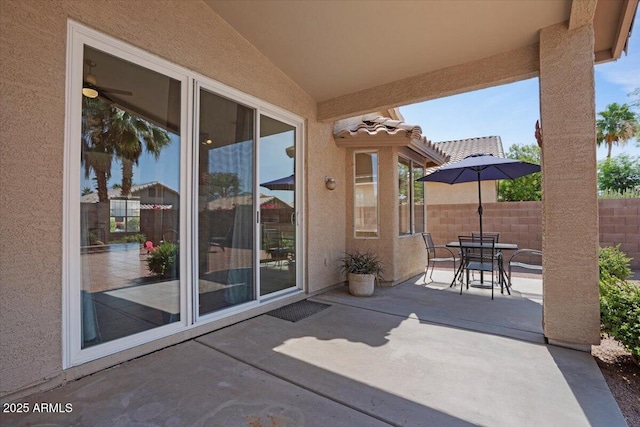 4459 E Desert Wind Dr, Phoenix, AZ 85044 - view of patio with outdoor dining space