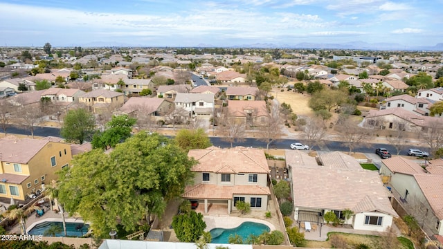 bird's eye view featuring a residential view