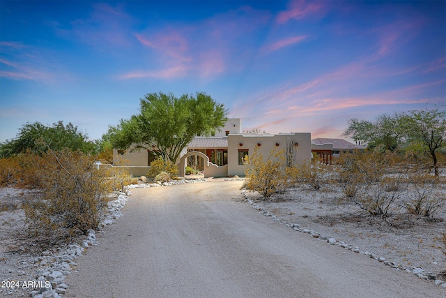 view of adobe home