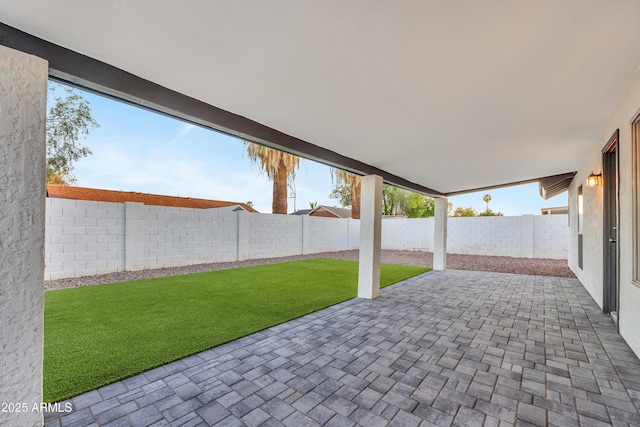 7685 W San Miguel Ave, Glendale, AZ 85303 - fenced backyard with a patio area