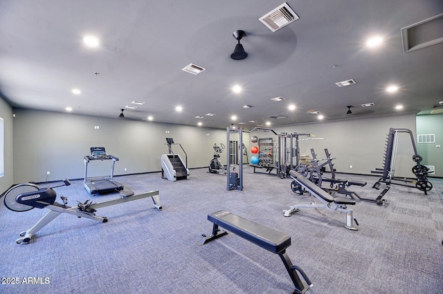 920 E Devonshire Ave Unit 4004, Phoenix, AZ 85014 - gym featuring recessed lighting