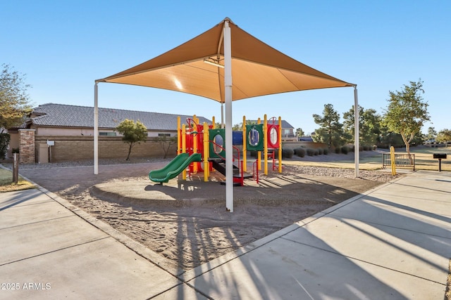 view of communal playground
