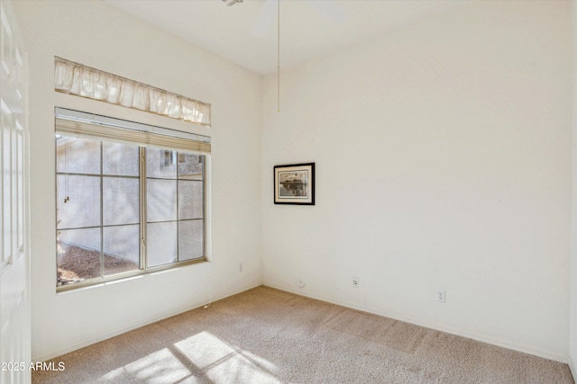 view of carpeted empty room