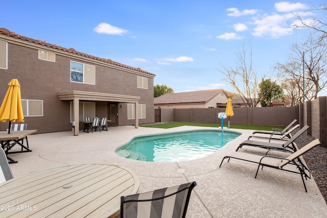 view of pool with a patio