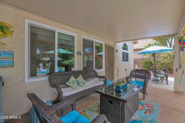 1292 N Renee Ave, Gilbert, AZ 85234 - view of patio / terrace with an outdoor hangout area