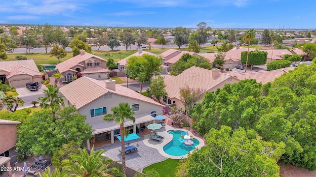 1292 N Renee Ave, Gilbert, AZ 85234 - aerial perspective of suburban area with a pool