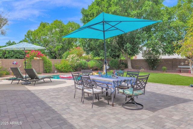 1292 N Renee Ave, Gilbert, AZ 85234 - view of patio / terrace featuring outdoor dining area