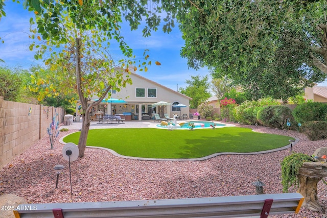 1292 N Renee Ave, Gilbert, AZ 85234 - rear view of property with a patio