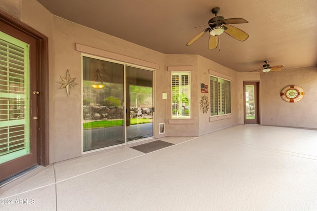 9845 E Inglewood St, Mesa, AZ 85207 - exterior space with ceiling fan