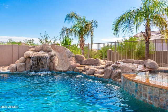 9845 E Inglewood St, Mesa, AZ 85207 - view of pool featuring fence and a fenced in pool