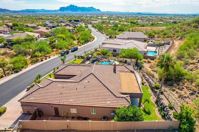 9845 E Inglewood St, Mesa, AZ 85207 - aerial view with a residential view and a mountain view