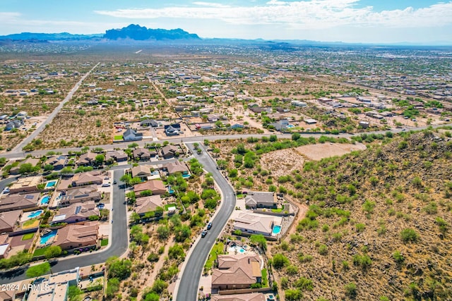 9845 E Inglewood St, Mesa, AZ 85207 - birds eye view of property with a residential view and a mountain view