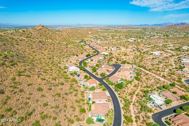 9845 E Inglewood St, Mesa, AZ 85207 - drone / aerial view with a mountain view