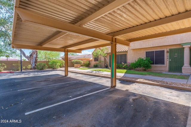 exterior space featuring fence