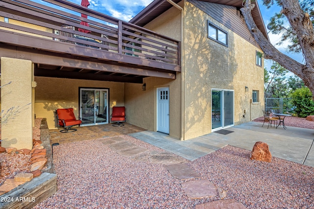 rear view of property with a patio