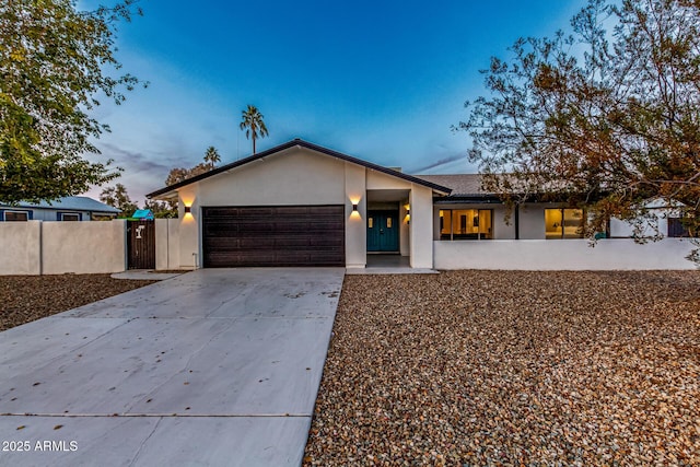 ranch-style house with a garage