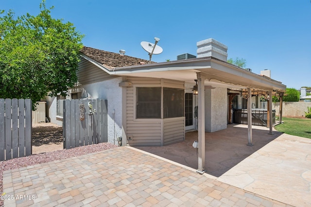 2053 W Natal Cir, Mesa, AZ 85202 - rear view of property with a patio area and stucco siding