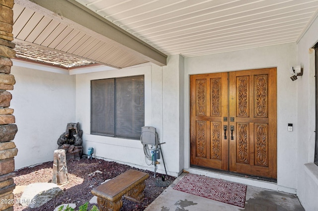 2053 W Natal Cir, Mesa, AZ 85202 - doorway to property featuring stucco siding