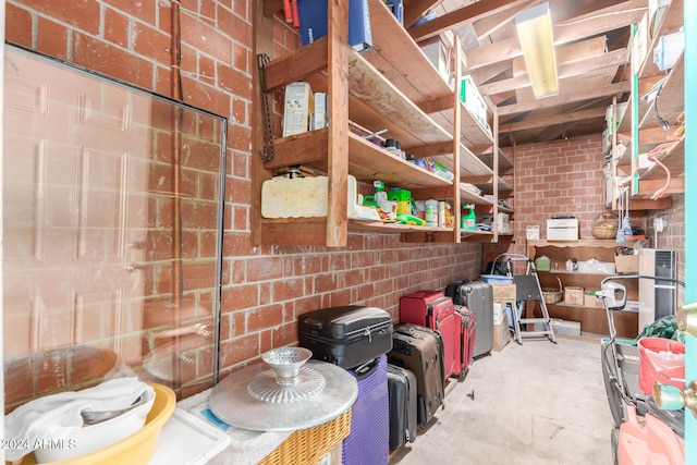 view of storage room