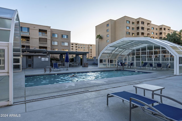 view of pool