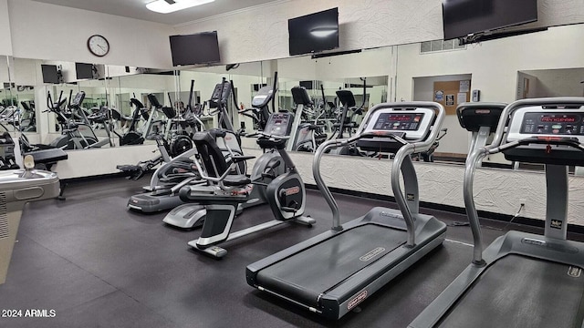 view of exercise room