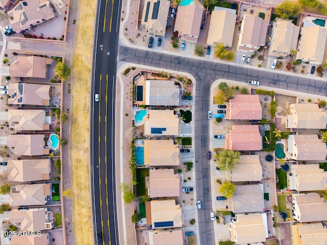 bird's eye view featuring a residential view