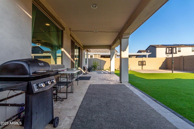 view of patio / terrace with grilling area