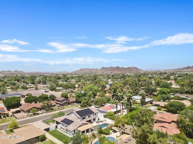 101 E Linger Ln, Phoenix, AZ 85020 - aerial view of residential area with mountains
