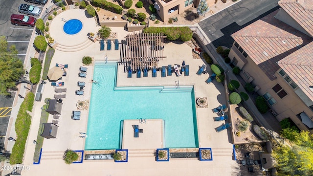 birds eye view of property